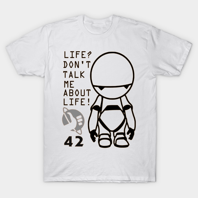 Marvin - Hitchhiker's Guide to the Galaxy - Hitchhikers Guide To The Galaxy - T-Shirt | TeePublic